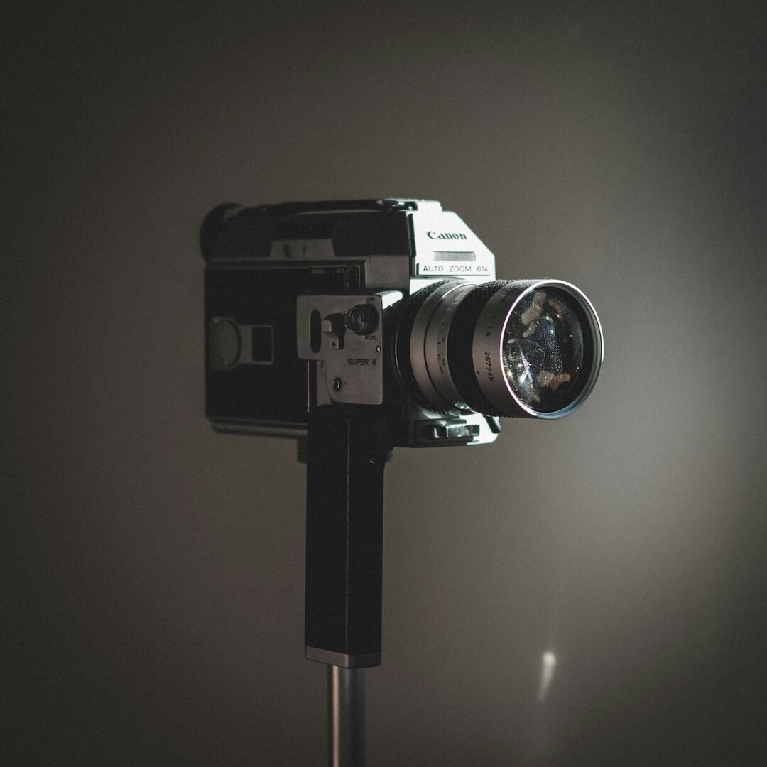 Professional film and video production equipment in a cinema studio